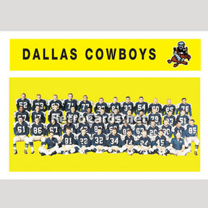 1960T Dallas Cowboys Team Card