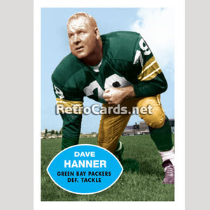 1960T Dave Hanner Green Bay Packers