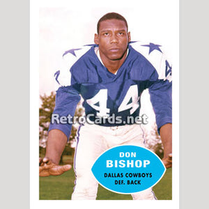 1960T Don Bishop Dallas Cowboys