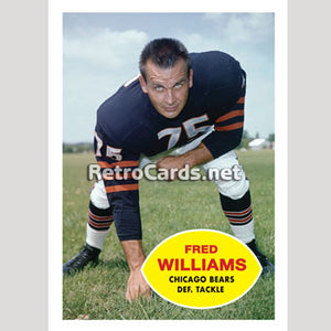 1960T Fred Williams Chicago Bears