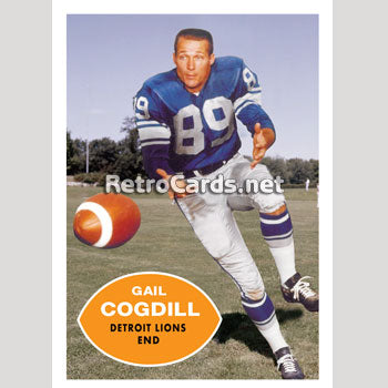 : 1967 Philadelphia # 63 Gail Cogdill Detroit Lions