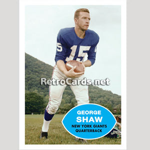 1960T George Shaw New York Giants