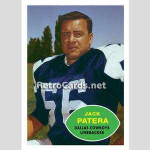 1960T Jack Patera Dallas Cowboys