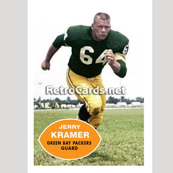 1969T Jerry Kramer Green Bay Packers – RetroCards