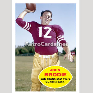 1960T John Brodie San Francisco 49ers