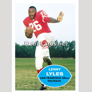1960T Lenny Lyles San Francisco 49ers