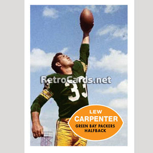 1960T Lew Carpenter Green Bay Packers