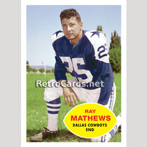 1960T Ray Matthews Dallas Cowboys