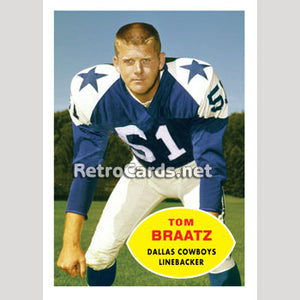 1960T Tom Braatz Dallas Cowboys