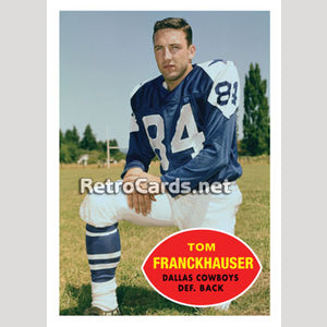 1960T Tom Franckhauser Dallas Cowboys