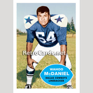 1960T Wahoo McDaniel Dallas Cowboys