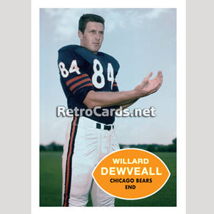 1960T Willard Dewveall Chicago Bears