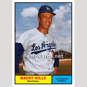 1961T Maury Wills Los Angeles Dodgers
