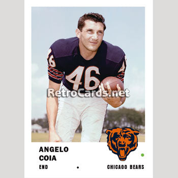 : 1962 Topps # 20 Angelo Coia Chicago Bears (Football