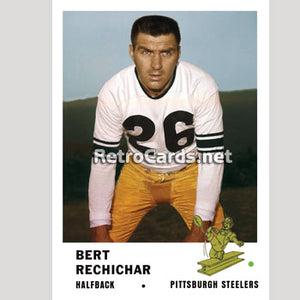 1961F Bert Rechichar Pittsburgh Steelers