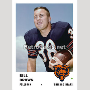 1961F Bill Brown Chicago Bears