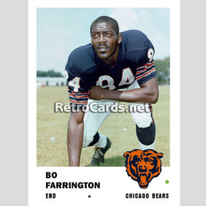1961F Bo Farrington Chicago Bears
