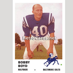 1961F Bobby Boyd Baltimore Colts