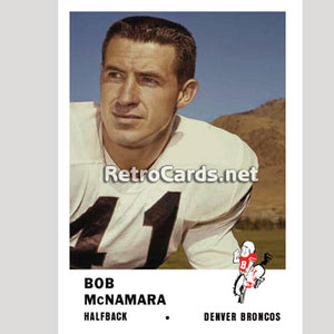 1961F Bob McNamara Denver Broncos