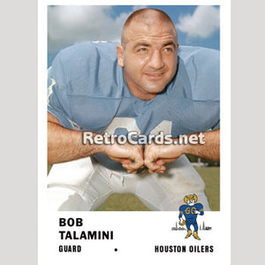 1961F Bob Talamini Houston Oilers