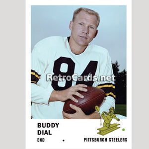 1961F Buddy Dial Pittsburgh Steelers
