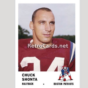 1961F Chuck Shonta Boston Patriots