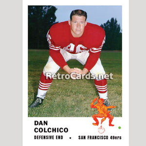 1961F Dan Colchico San Francisco 49ers