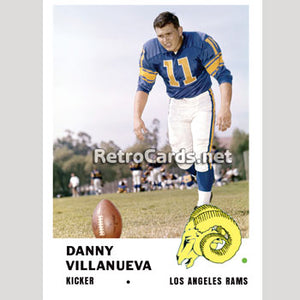 1961F Danny Villanueva Los Angeles Rams