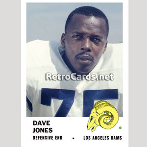 1961F Dave Jones Los Angeles Rams