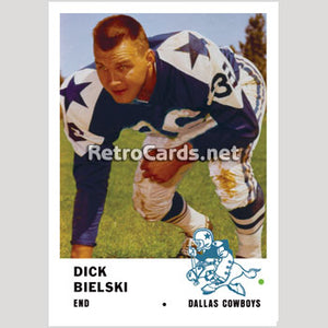 1961F Dick Bielski Dallas Cowboys