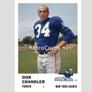 1961F Don Chandler New York Giants