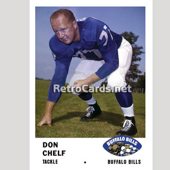 1961F Don Chelf Buffalo Bills – RetroCards