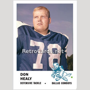 1961F Don Healy Dallas Cowboys