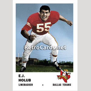 1961F E.J. Holub Dallas Texans
