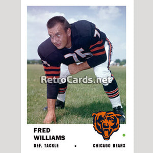 1961F Fred Williams Chicago Bears
