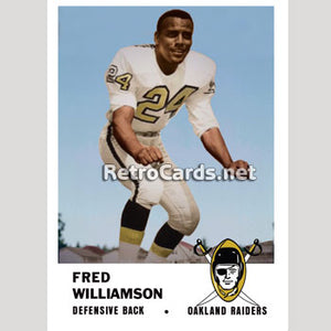 1961F Fred Williamson Oakland Raiders