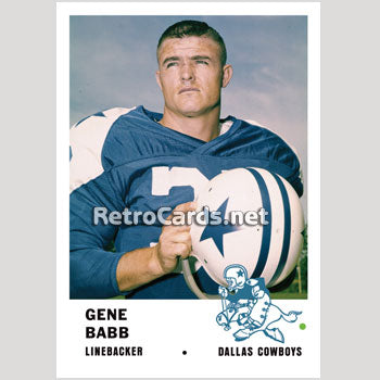 1961F Dallas Texans RetroCards Set