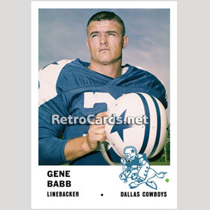 1961F Gene Babb Dallas Cowboys