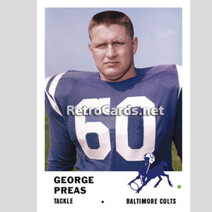 1961F George Preas Baltimore Colts