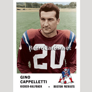 1961F Gino Cappelletti Boston Patriots