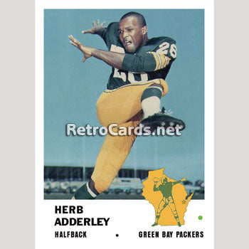 1961F Herb Adderley Green Bay Packers – RetroCards