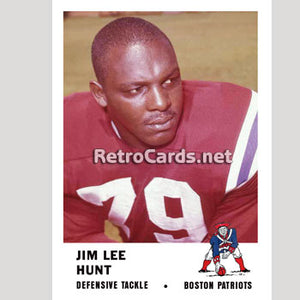 1961F Jim Lee Hunt Boston Patriots