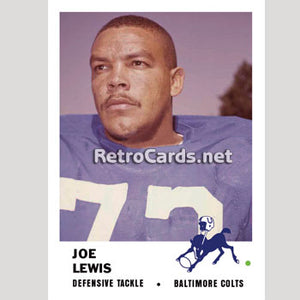 1961F Joe Lewis Baltimore Colts