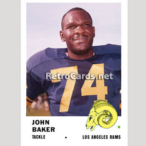 1961F John Baker Los Angeles Rams