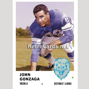 1961F John Gonzaga Detroit Lions