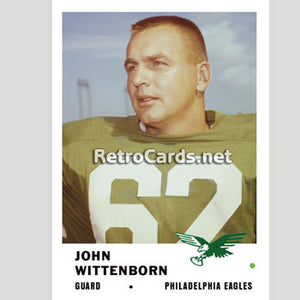 1961F John Wittenborn Philadelphia Eagles