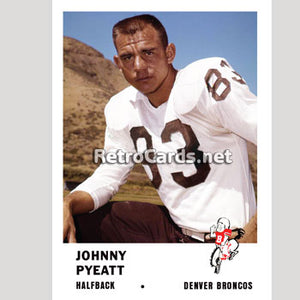 1961F Johnny Pyeatt Denver Broncos