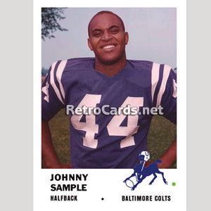 1961F Johnny Sample Baltimore Colts