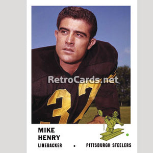 1961F Mike Henry Pittsburgh Steelers