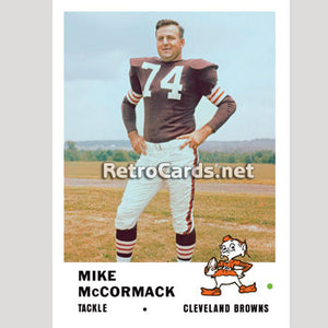 1961F Mike McCormack Cleveland Browns
